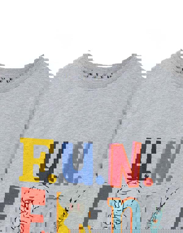 SpongeBob SquarePants Boys Grey Squidward Fun Short Sleeved T-Shirt