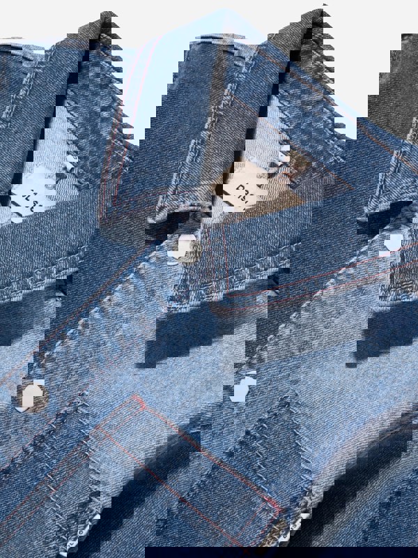 DL1961 Girls Manning Blocked Jacket in Blue