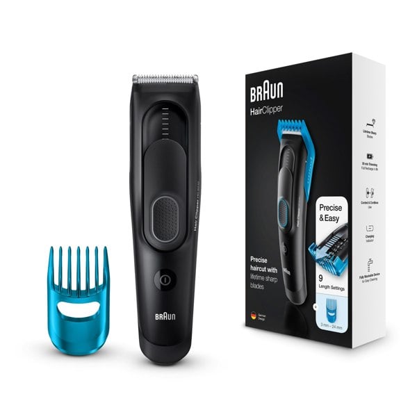 Braun Hair Clipper HC5010 - Ultimate hair clipping experience from Braun in 9 lengths