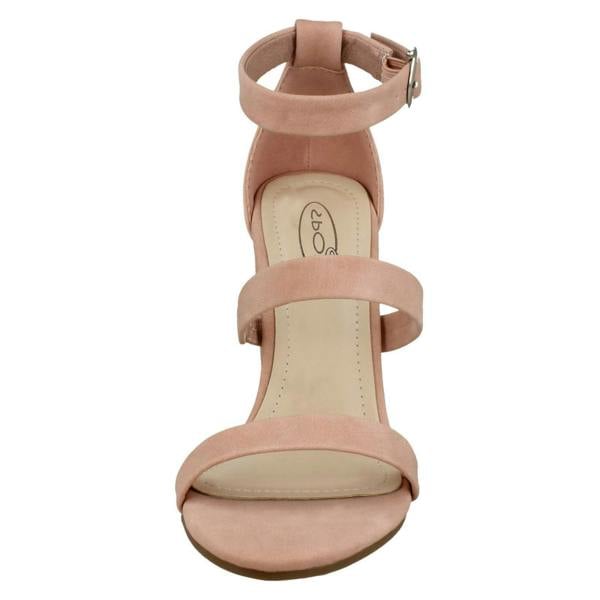 Spot On Ladies Spot On Double Strap High Heel Sandals