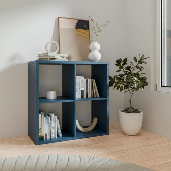 Furniture To Go Mauro 2x2 Storage Unit in Blue