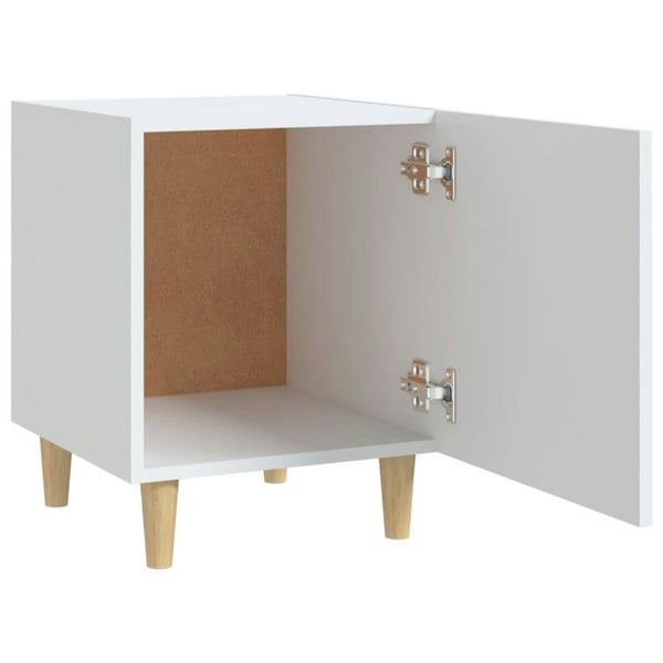 Berkfield Bedside Cabinet White Engineered Wood