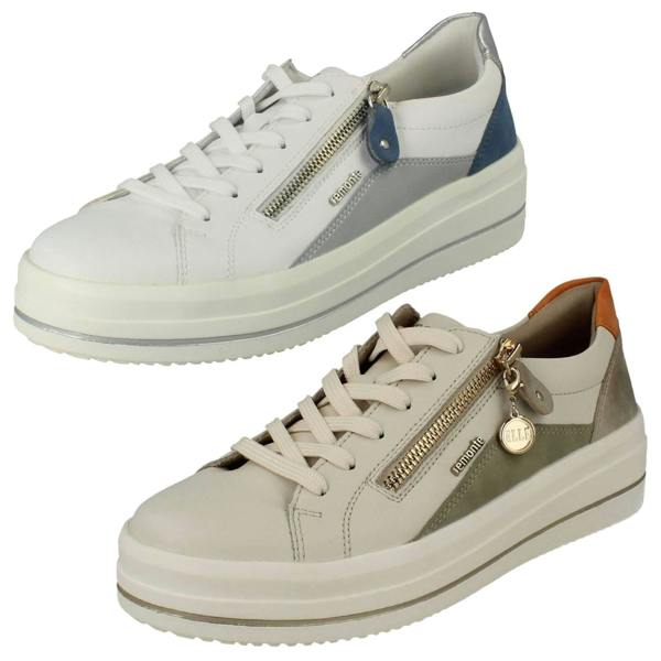Remonte Ladies Remonte Zip Detail Trainers D1C01