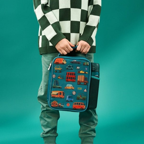 ION8 Kids Lunch Bag, Insulated, Automobiles, Medium