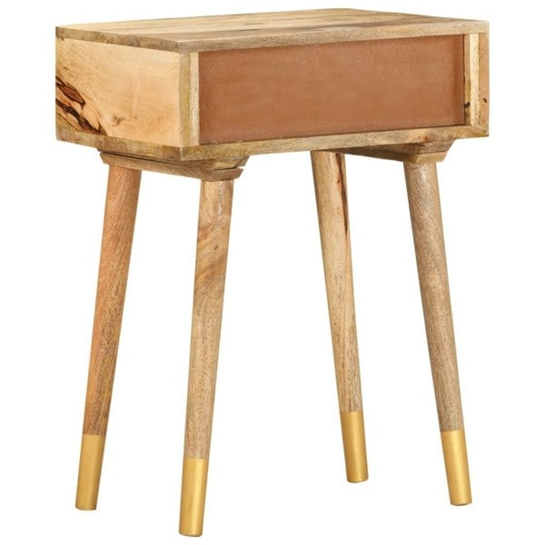 Berkfield Bedside Cabinet 43x30x58 cm Solid Mango Wood