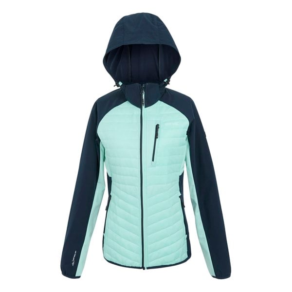Regatta Womens/Ladies Pro Hybrid II Padded Jacket - Navy/Icy Morn