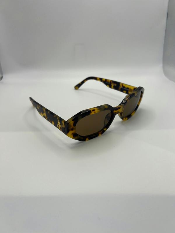 The Attico Tortoiseshell Linda Farrow Edition Irene Sunglasses