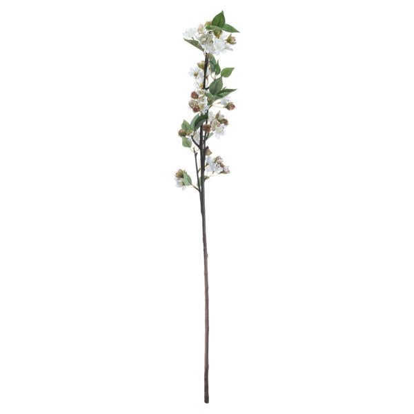Hill Interiors Artificial English Blossom Branch - Brown/White/Green
