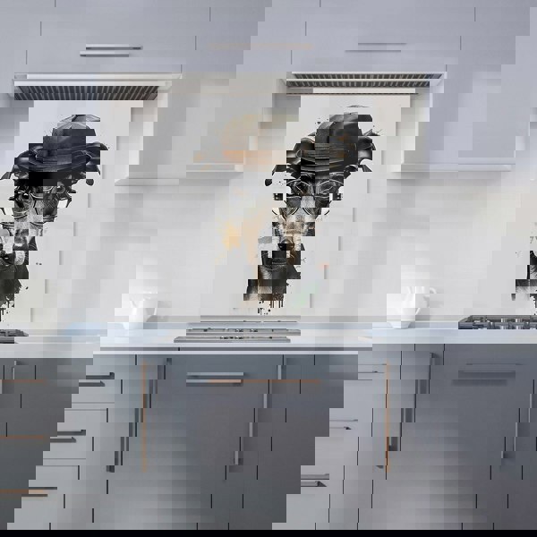 Warren Reed - Designer Whippet Dog Splashart Kitchen Splashback