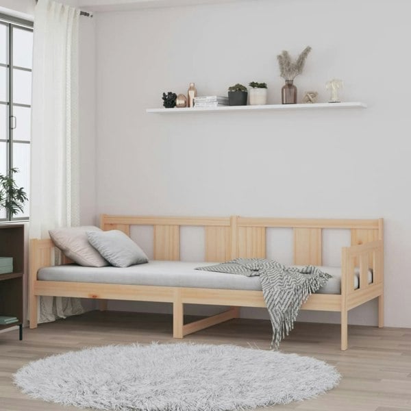 Berkfield Day Bed Solid Wood Pine 90x200 cm