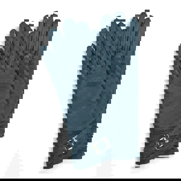 Infinity Leather Women's Genuine Leather Adjustable Wrist Buckle Gloves