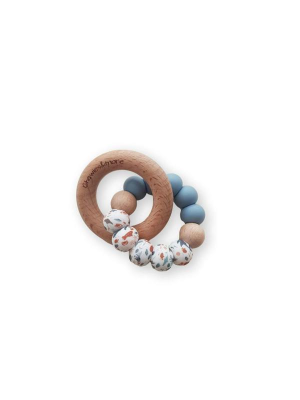 Chewies & More Chewies&more Wooden/Silicone Teething Rings - Zoo & Sea