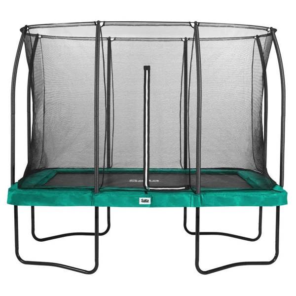 10ft x 7ft Green Rectangular Comfort Edition Trampoline with Enclosure (5092G)
