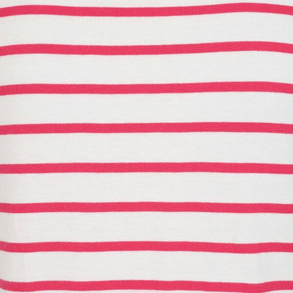 Lazy Jacks LJ8 - Ladies Short Sleeve Striped Breton Top - Cherry