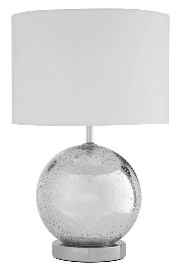 Naomi White Fabric Shade Table Lamp