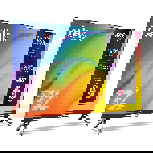 Cello 32 inch Smart Samsung Plus TV with Frameless Bezel