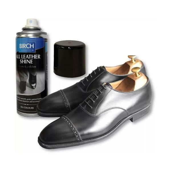 BIRCH All Leather Shine Aerosol - Instant Gloss Spray for Shoe Shine 200ml