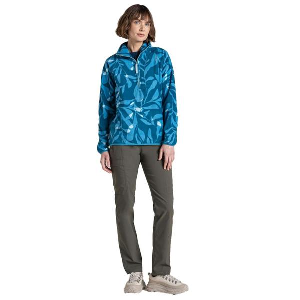 Craghoppers Womens/Ladies National Trust Reedmace Spring Floral Fleece Top - Porcelain - 