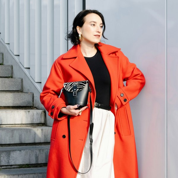 Zatchels Handmade Leather Barrel Bag - Zebra