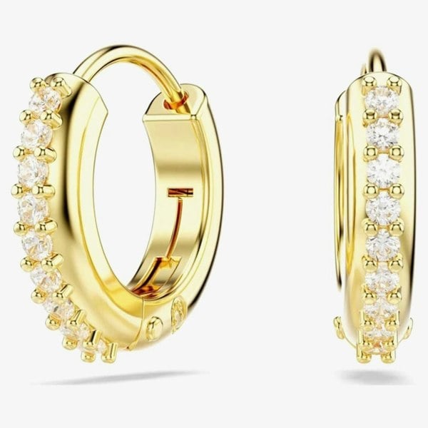 Swarovski Matrix Gold Tone Plated Mini Hoop Earrings 5697228