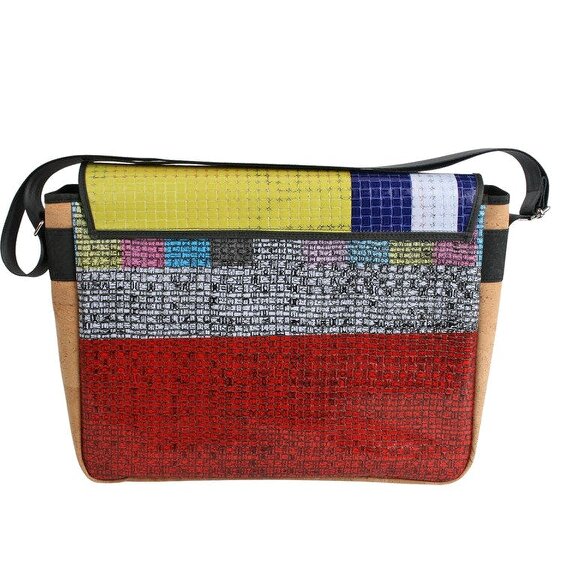 SVNX Upcycled Large Messenger Laptop Bag