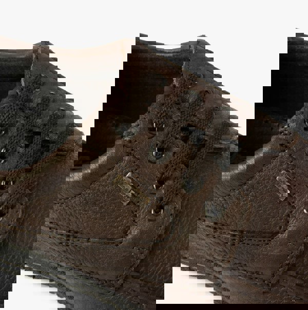 IMAC LENNIE Mens Grain Leather Apron Shoes Brown