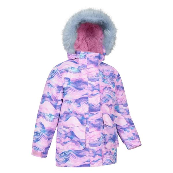 Mountain Warehouse Childrens/Kids Aries Printed 3 in 1 Jacket - Dark Pink - 