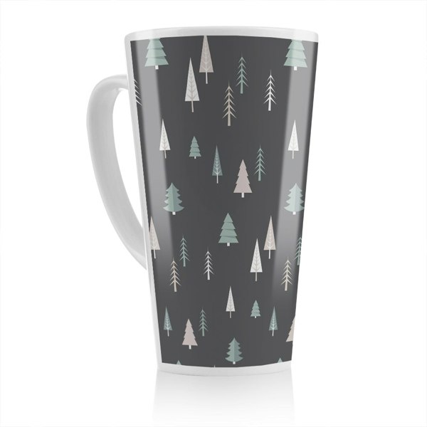 Benjamin Tate Design Christmas Winter Forest Dining Latte Mug