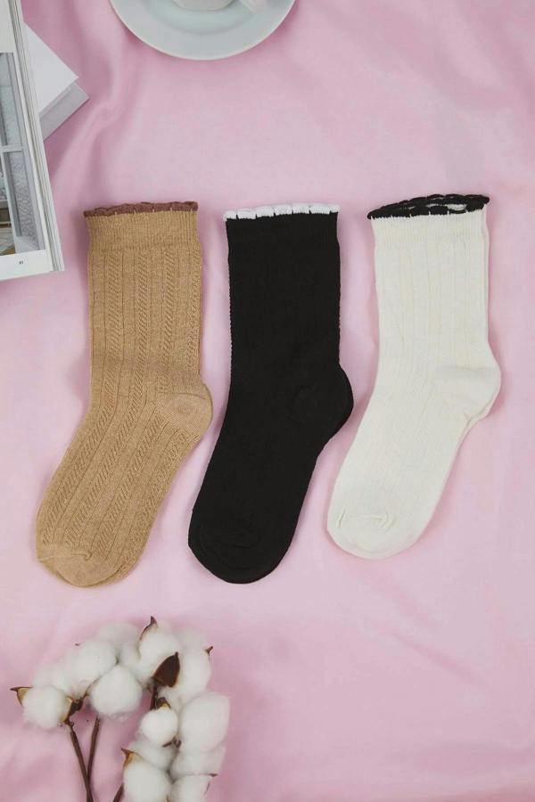 WOVCOR 3-Pack Jacquard Knit Socks