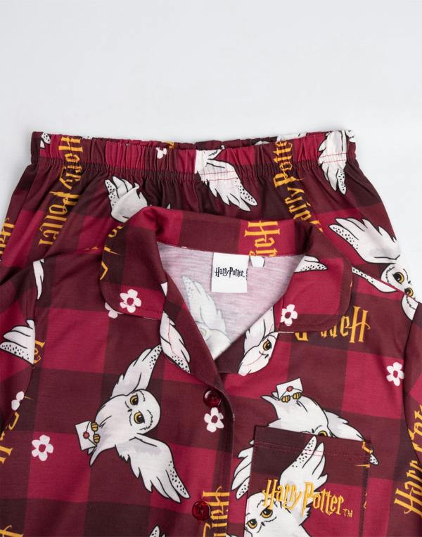 Vanilla Underground Harry Potter Girls Red Character Long Sleeve Long Leg Pyjama Set