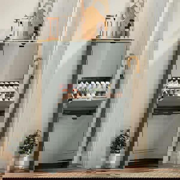 Flip-down Shoe Cabinet