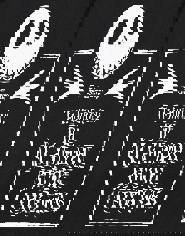 Disney The Nightmare Before Christmas Unisex Black Coffin Short Sleeved T-Shirt