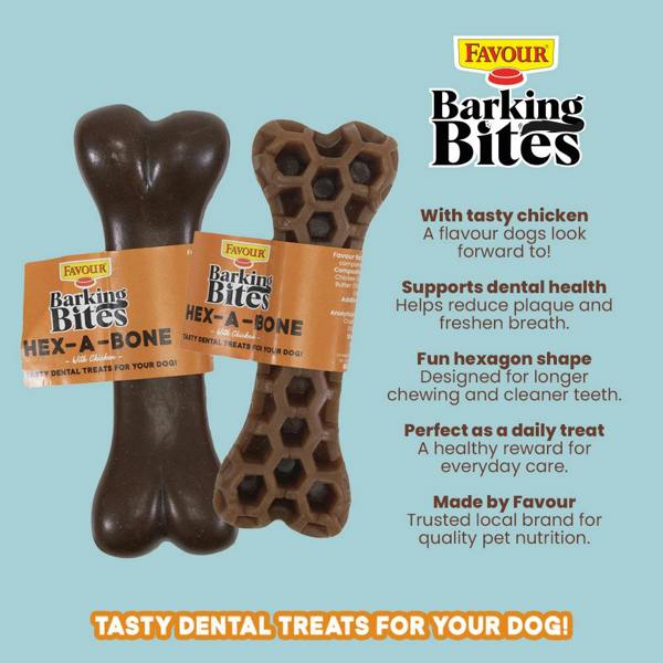 Favour Barking Bites Hex-A-Bone 54g