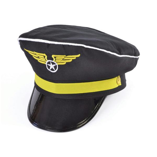 Bristol Novelty Unisex Pilot Hat - Black/Yellow - 