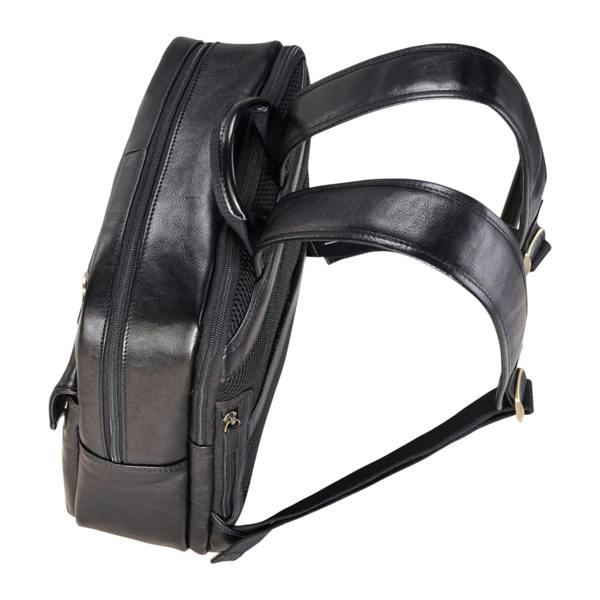 Infinity Leather Genuine Leather Vintage Laptop Backpack Travel Bag - Cove