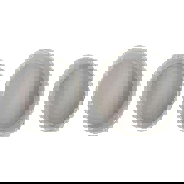 JVL Shiro Boucle Round Fabric Storage Baskets for Home Organisation, Set of 2, White