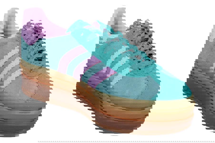 Adidas Originals Gazelle Bold Womens Trainers Sneakers  JS3894 - Green Pink Gum Js3894 - Photo 3