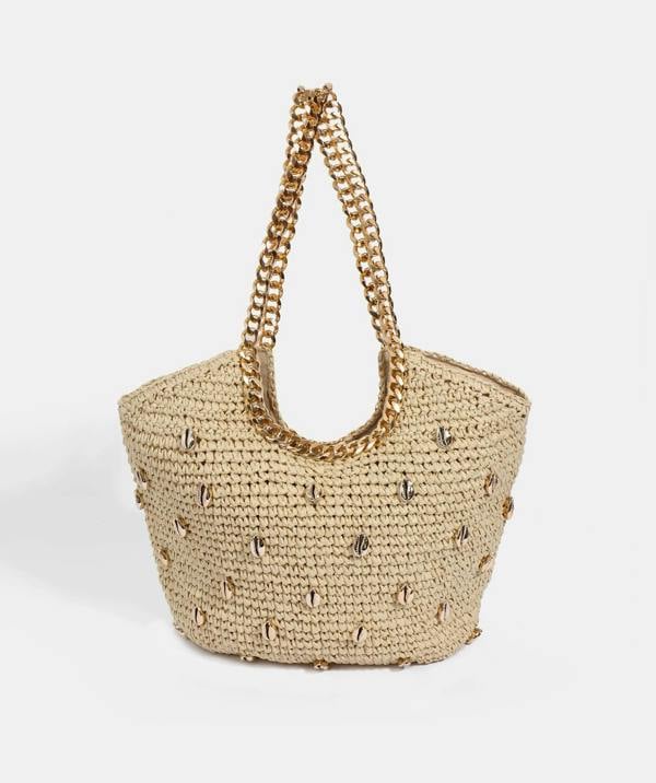 Pia Rossini Koa - Straw Tote Bag