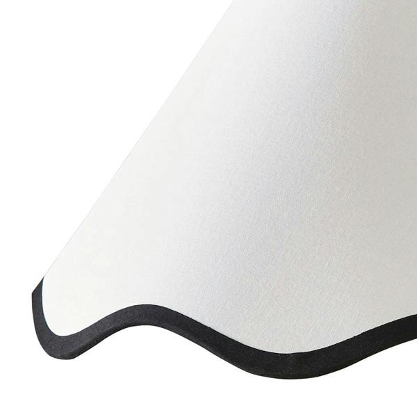 Pagazzi Lighting Ripple Shade Off White And Black 40.5Cm