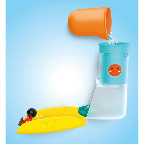 Playmobil JUNIOR AQUA: Pour and Play Water Tank with Slide - 71775 Playset