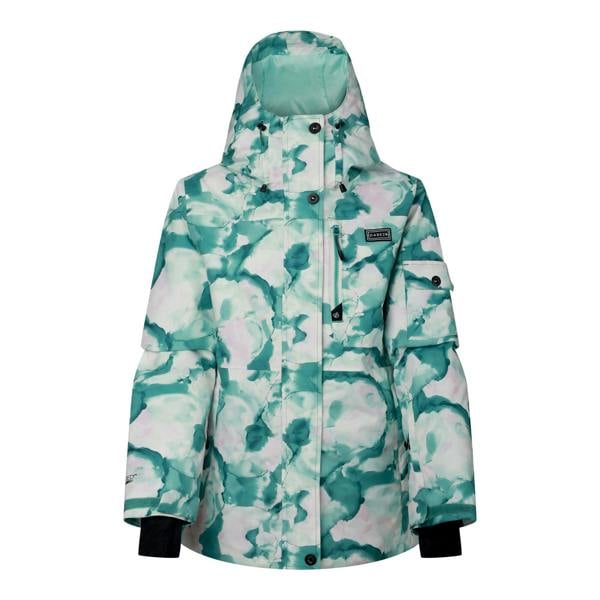 Dare 2B Womens/Ladies Snowline Marble Effect Ski Jacket - Teal - 