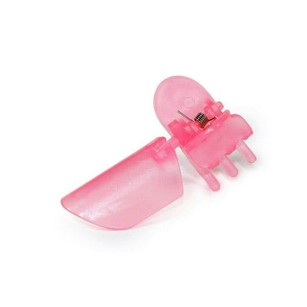 Aquarius Nail Polish Protection Clipper Guard Pink Plastic Tips 10 Pack Manicure