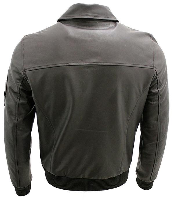 Infinity Leather Mens Cowhide Analine Leather A2 US Airforce Bomber Jacket