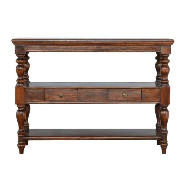 Artisan Furniture Solid Wood Turned Leg Console Table