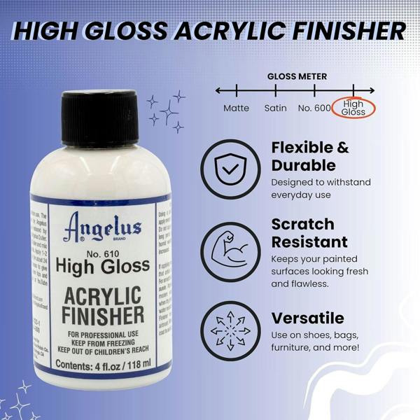 Angelus 610 High Gloss Finisher - Mirror Shine Top Coat