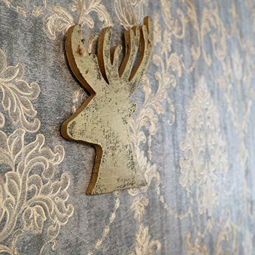 26cm Golden Wooden Hanging Deer Christmas Wall Decoration for Home, Office and Seasonal Displays image 6
