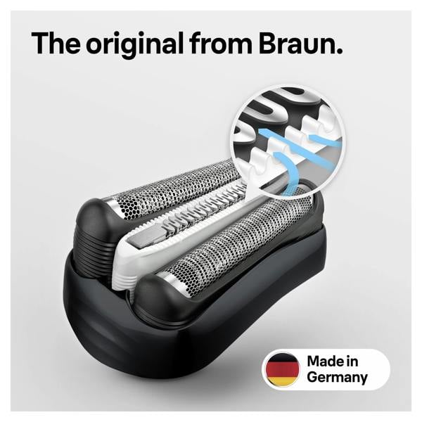 Braun Series 3 32B Electric Shaver Head Replacement - Black