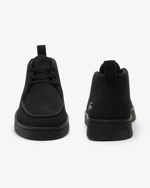 Lacoste Baseshot Mens Chukka Boots - Black/Black 02H | CHO | Designer Mens Boots