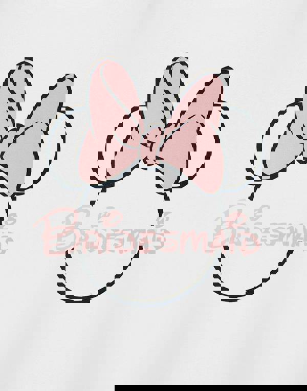 Disney Minnie Mouse Womens White Bridesmaid Hen Party Short Sleeved T-Shirt