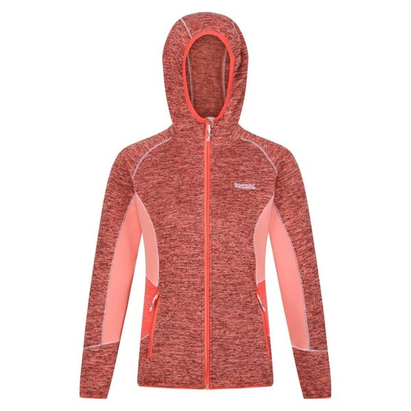 Regatta Women's Walbury III Full Zip Fleece Jacket - Fusion Coral/Neon Peach